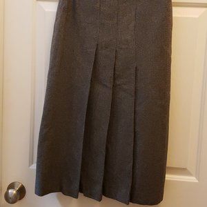 ASPEN LEAF WOMAN'S SIZE 6 STRAIGHT LINE WOOL SKIRT -PLEATED FRONT-